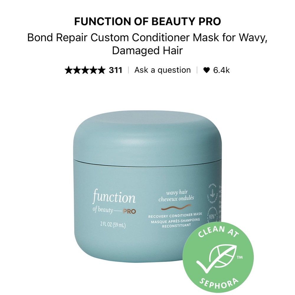 Function of beauty bond repair conditioner mask